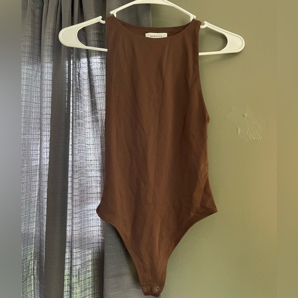 Aritzia Babaton Brown Thong Bodysuit size XS - Picture 1 of 4